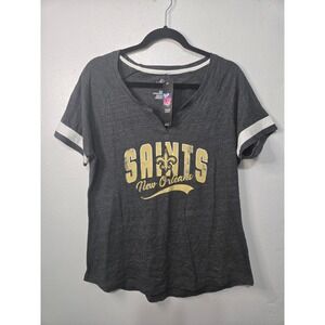 NFL Team Apparel New Orleans Saints Women T-Shirt XL Football Casual Game Day